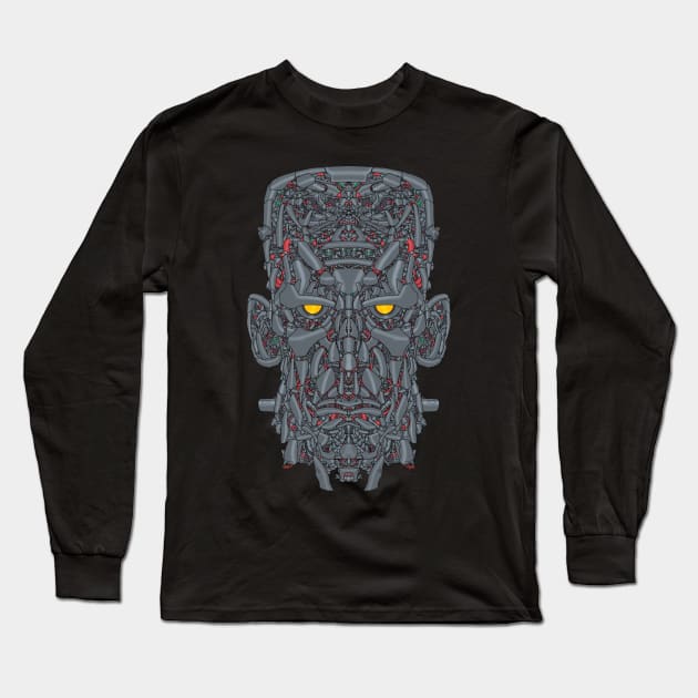 Mecha Soul Frankenstein Monster 04 Long Sleeve T-Shirt by Houerd